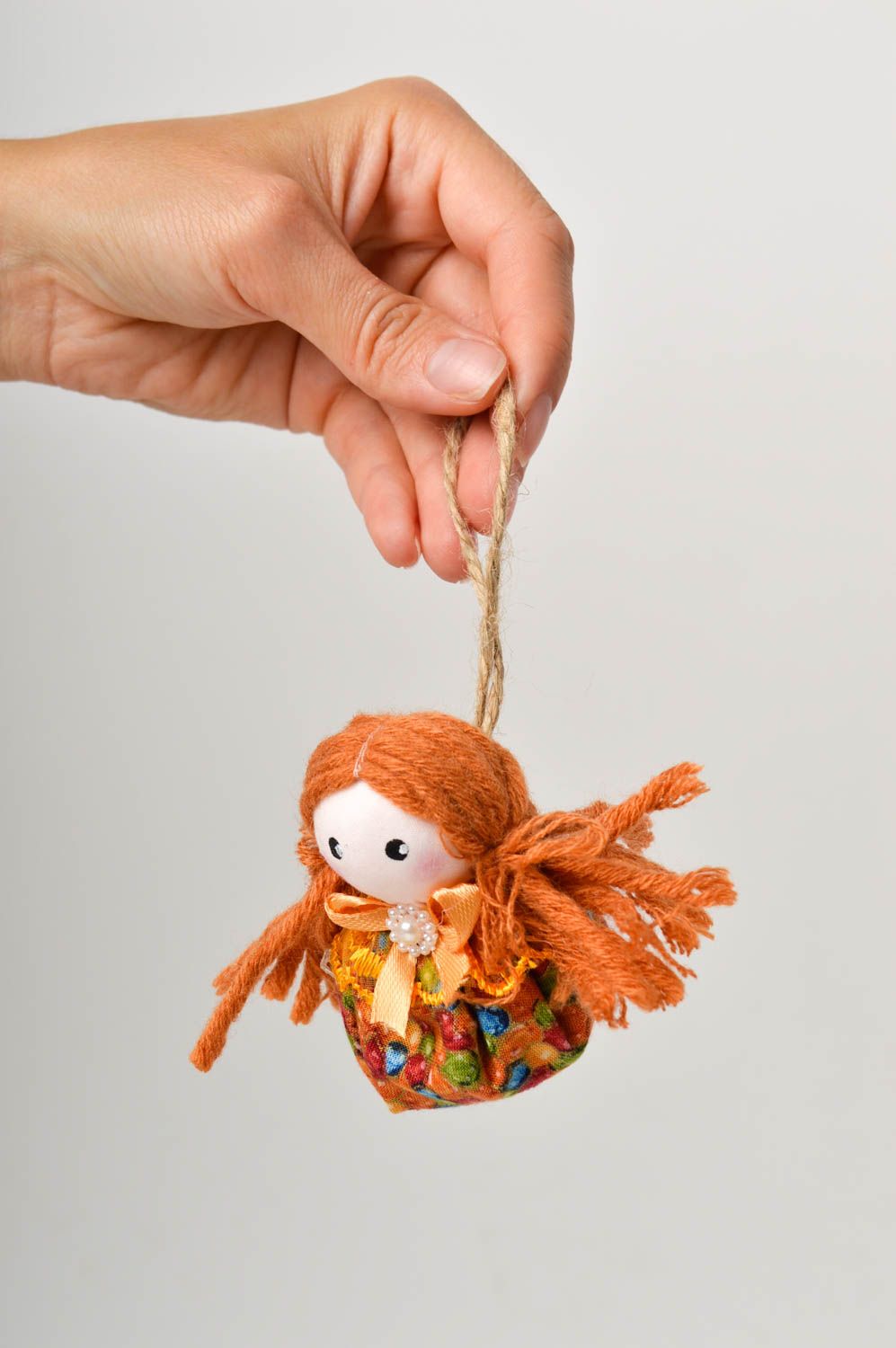 Muñeca artesanal colgante decorativo aromatizado con lavanda regalo original foto 2