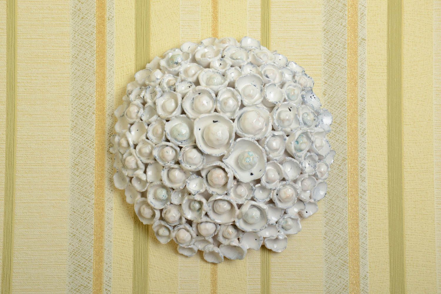 Ceramic decorative handmade wall panel bright unusual stylish interior decor photo 1