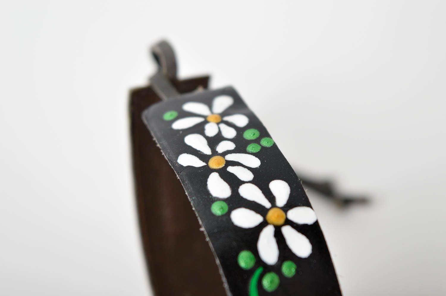 Handmade thin leather bracelet designer cute accessory feminine bracelet photo 4