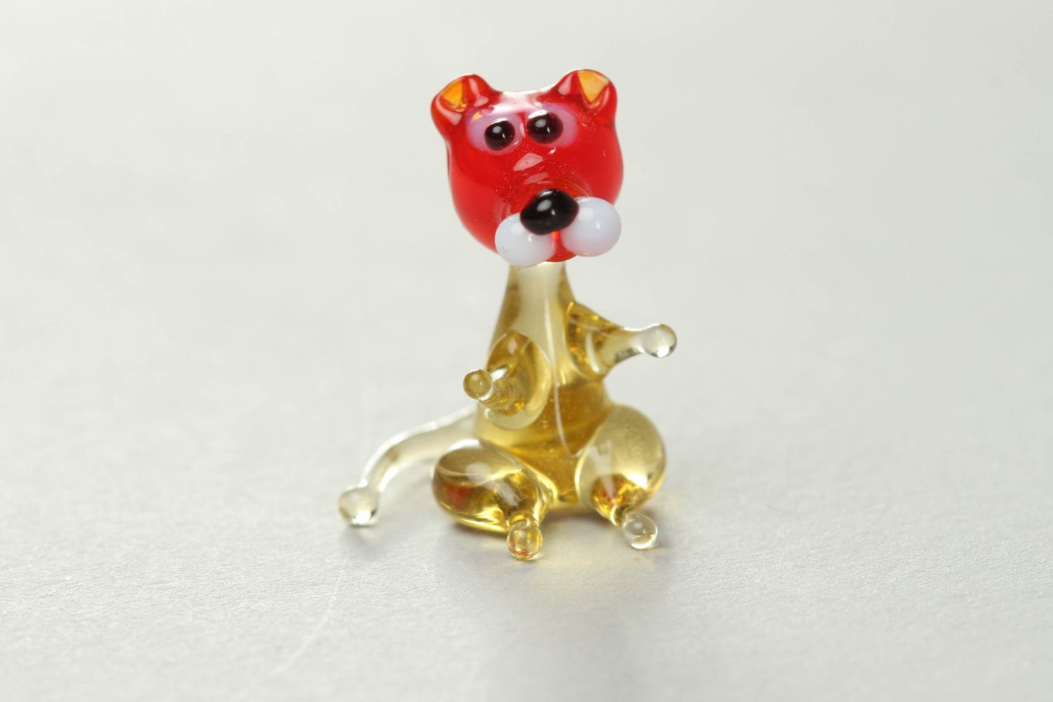 Small handmade glass figurine Dog photo 1