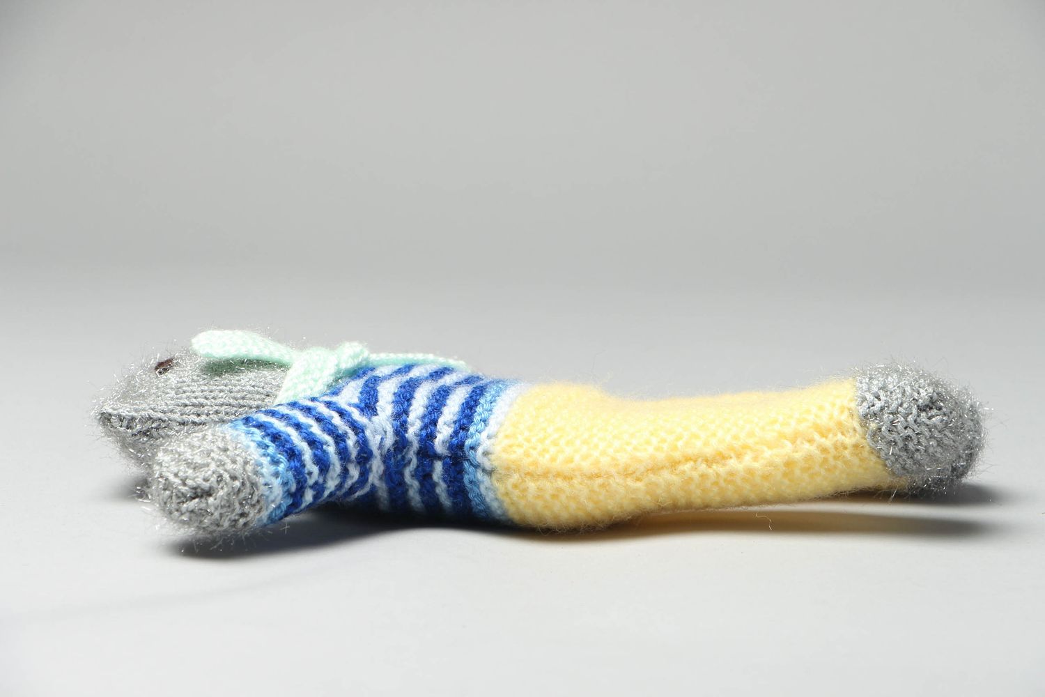Orsetto a maglia fatto a mano pupazzo morbido giocattolo da bambini a uncinetto
 foto 3