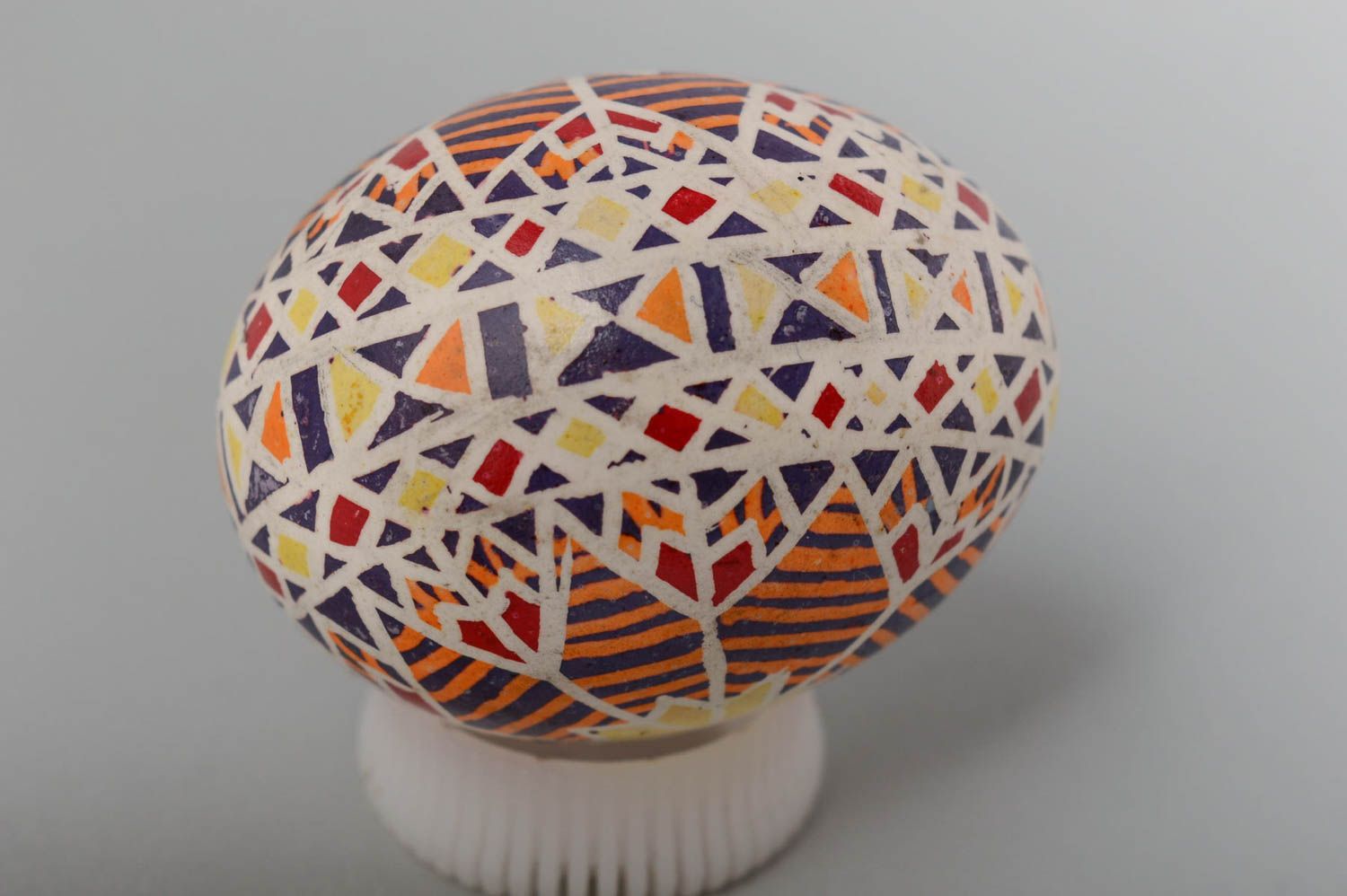 Декоративное пасхальное яйцо ручной работы расписное с орнаментом для декора  фото 2