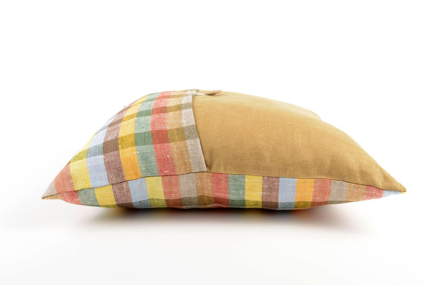 Подушка ручной работы подушка на диван красивая декор для дома в клеточку фото 2