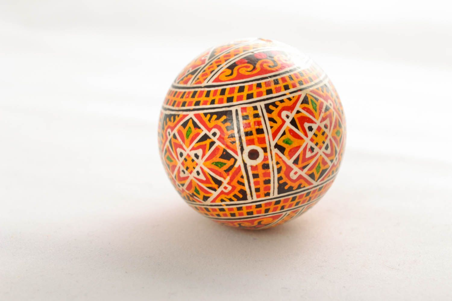 Painted egg with ornament photo 1