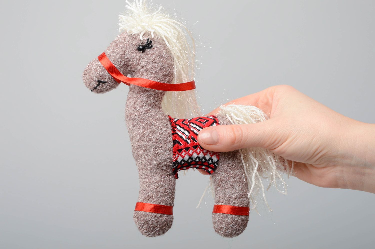 Fridge magnet in the shape of toy Horse photo 5