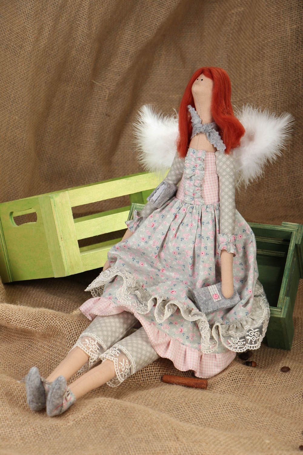 Soft doll Red-haired Book Lover photo 5