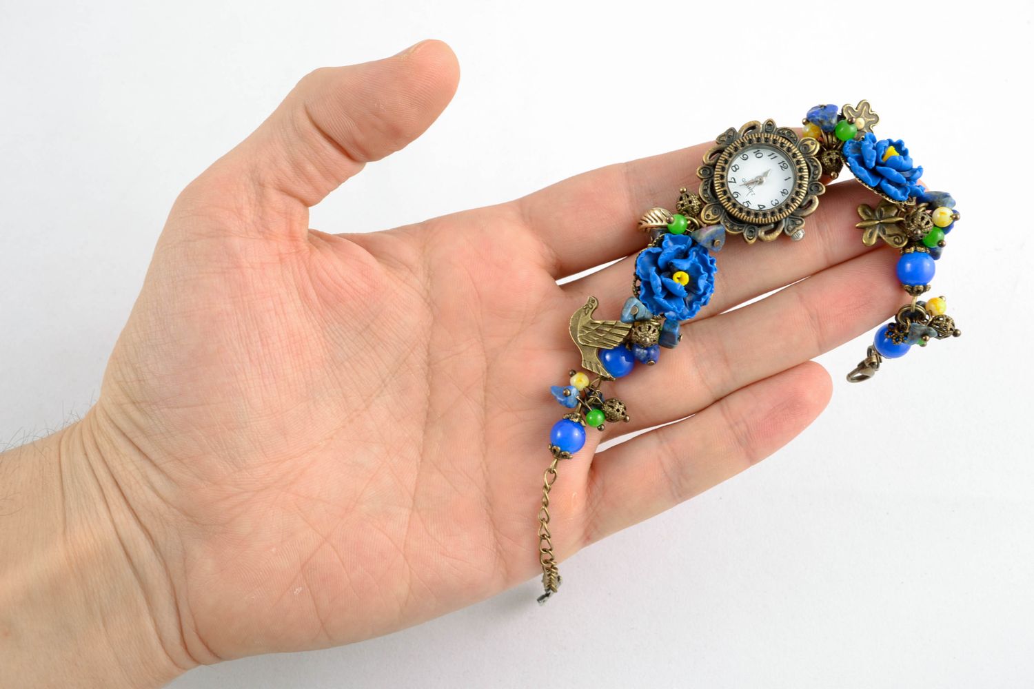Handmade Armbanduhr aus Polymer Ton foto 1