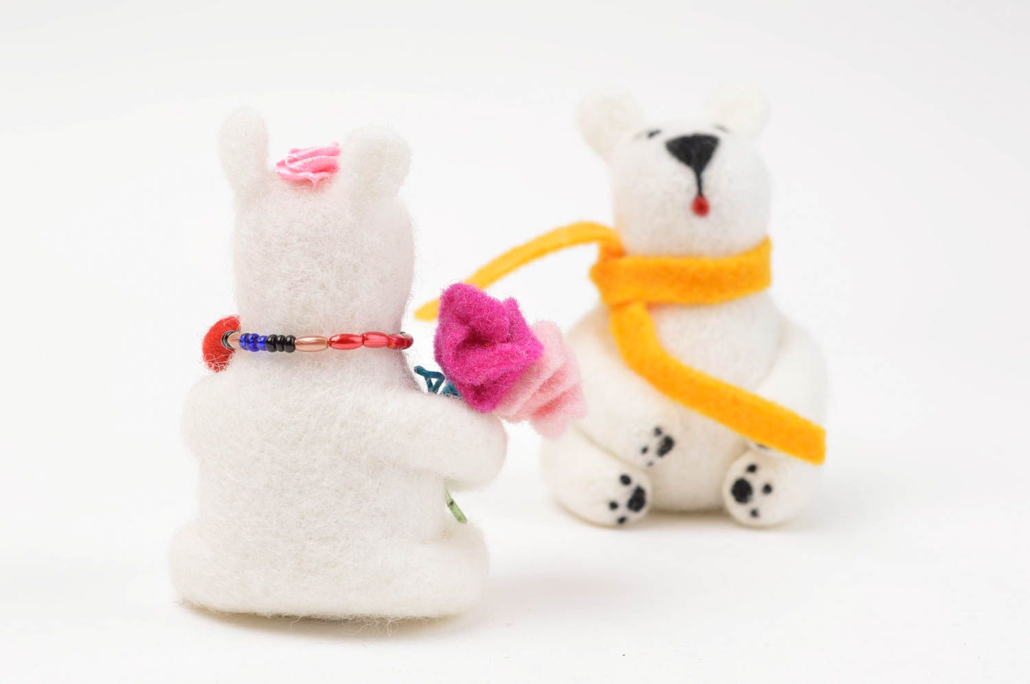 Decorative wool toy handmade soft toy for children wool decor felted wool toy photo 4