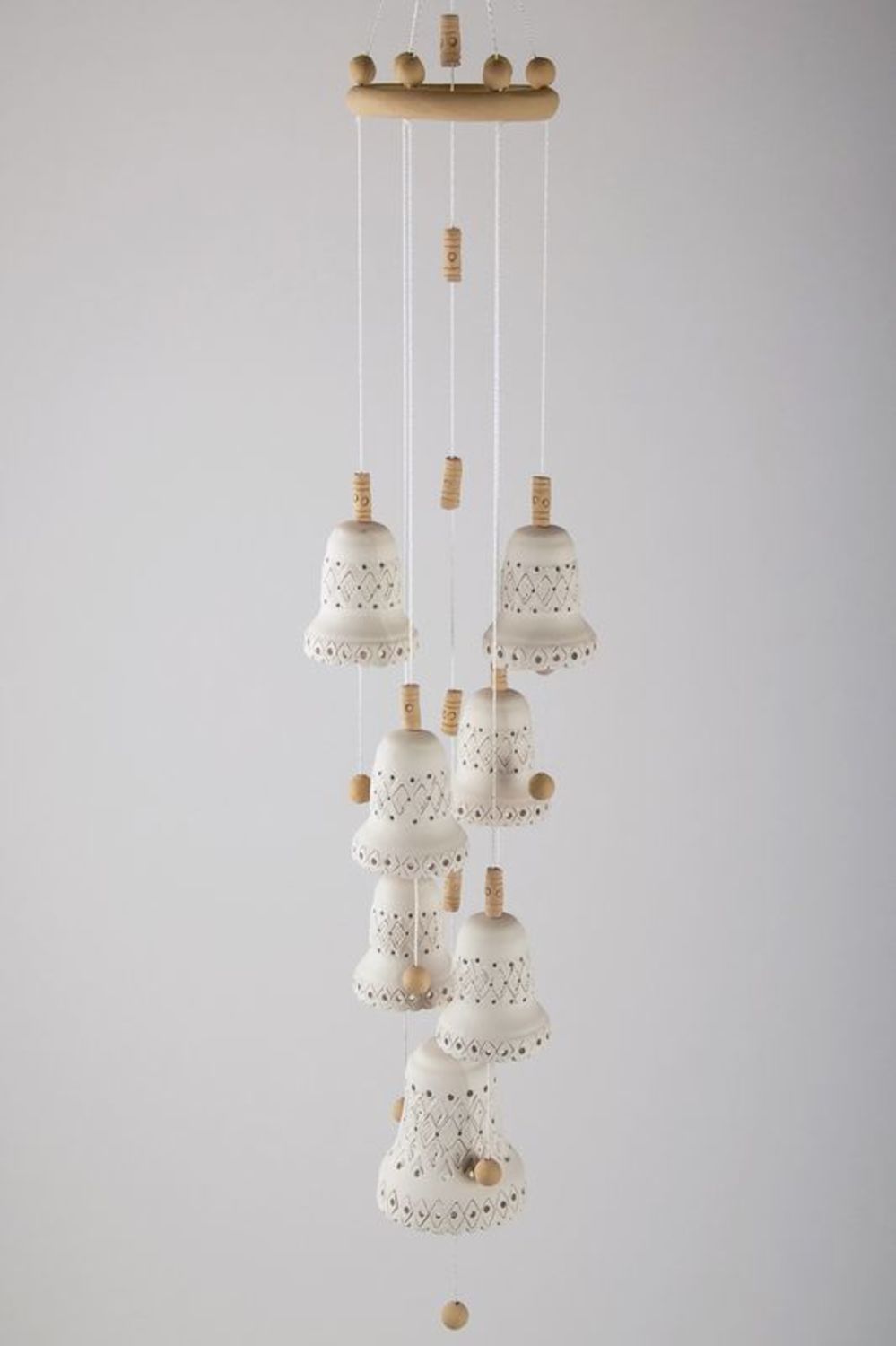 White ceramic bells - the New Year gift photo 1