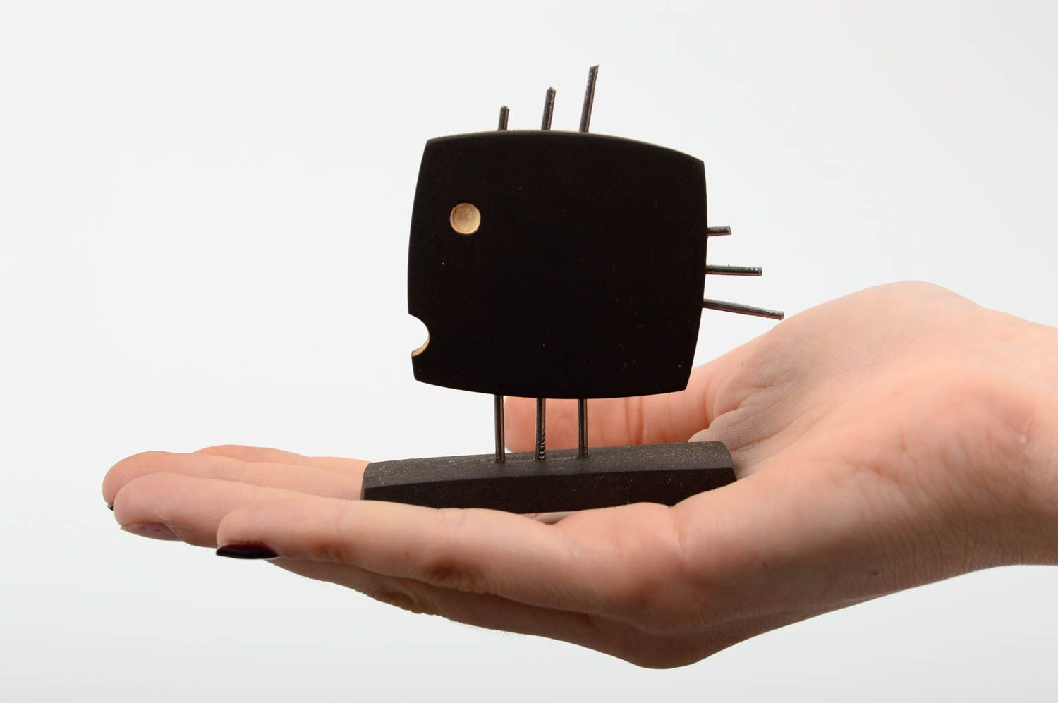 Nice handmade wooden figurine miniature animals contemporary art gift ideas photo 5