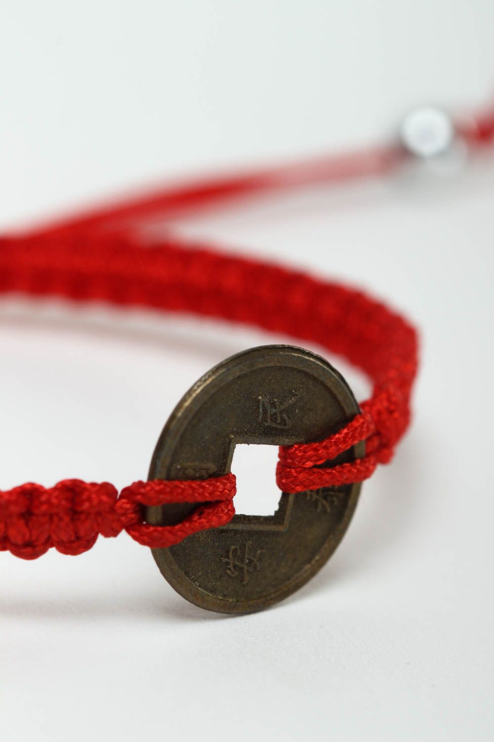 Pulsera artesanal roja bisutería fina accesorio para mujer regalo original foto 3