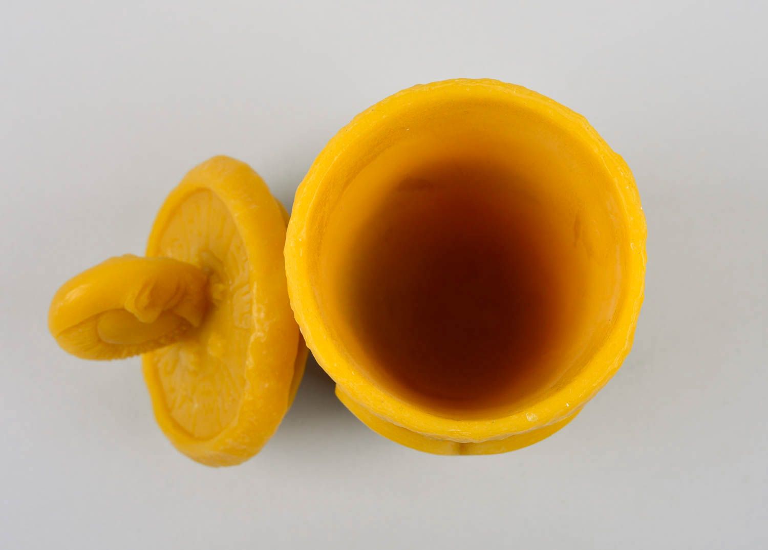 Красивый стакан ручной работы столовая посуда Овен экологическая посуда из воска фото 10