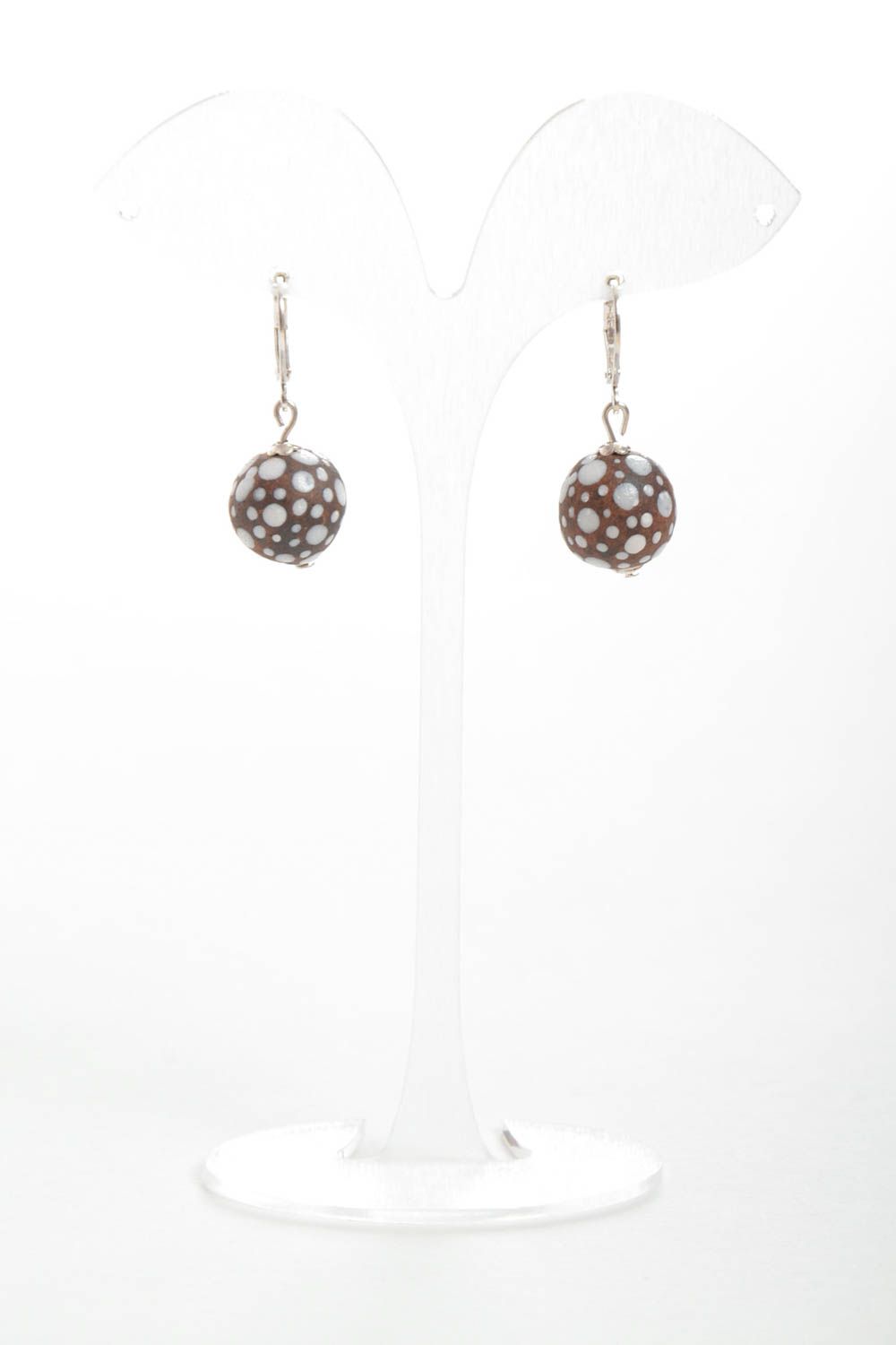 Schöne handmade Ohrringe Juwelier Modeschmuck Geschenk für Frauen runde Ohrringe foto 2