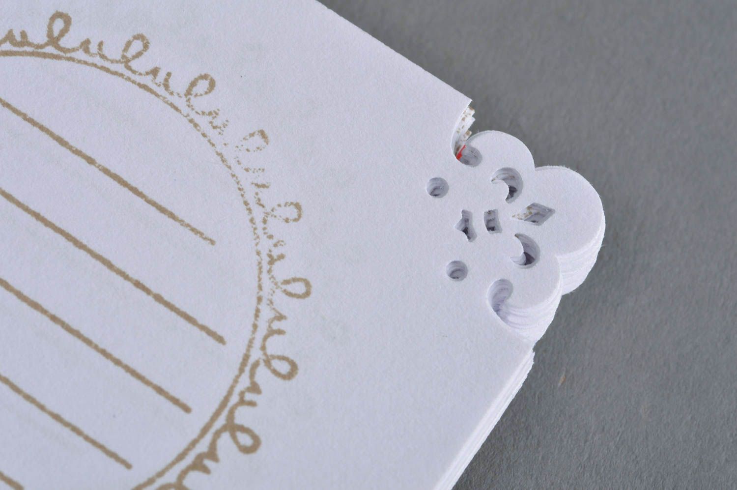 Cuaderno con tapa de tela artesanal original bonito decorado con cordones Amor foto 1