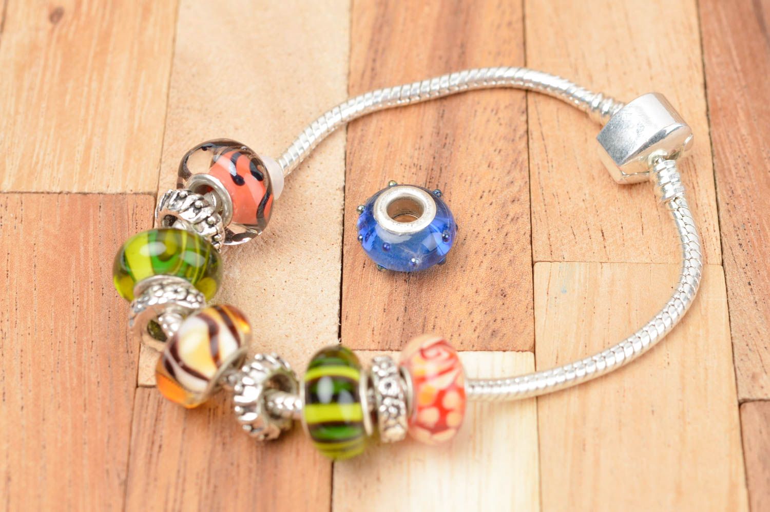Beautiful handmade bead glass beads craft supplies art materials ideas photo 4