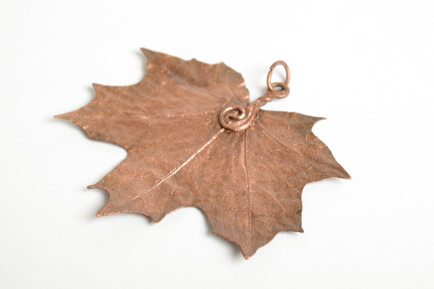 Colgante hecho a mano de cobre natural accesorio para mujer regalo original foto 3