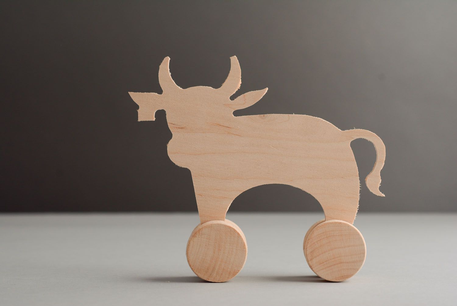 Unusual wooden toy Cow photo 1