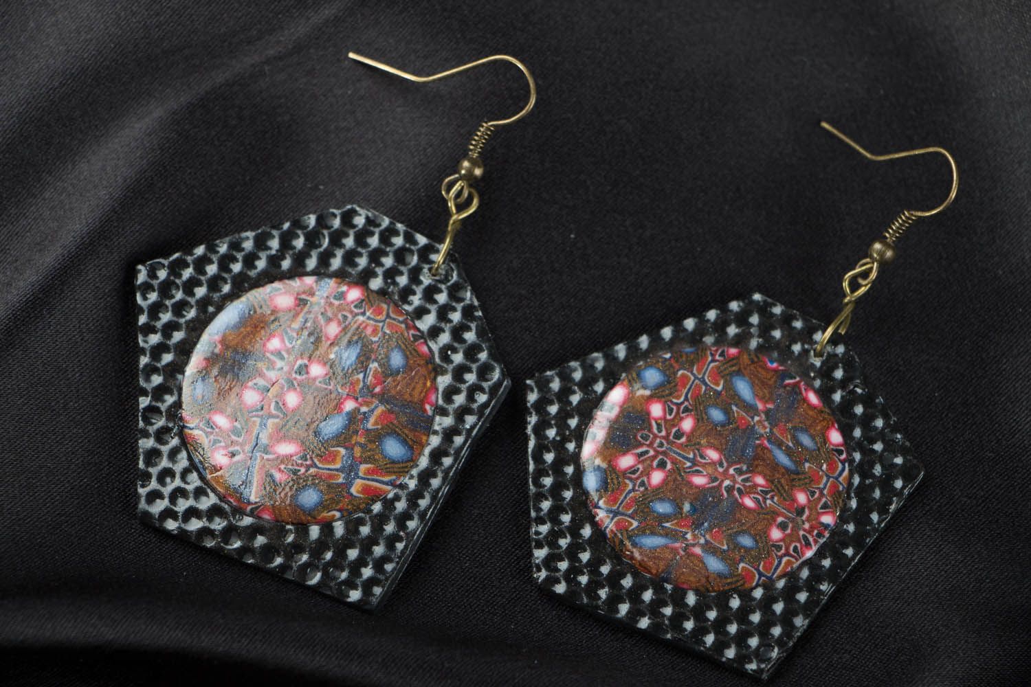 Lacquered earrings photo 1