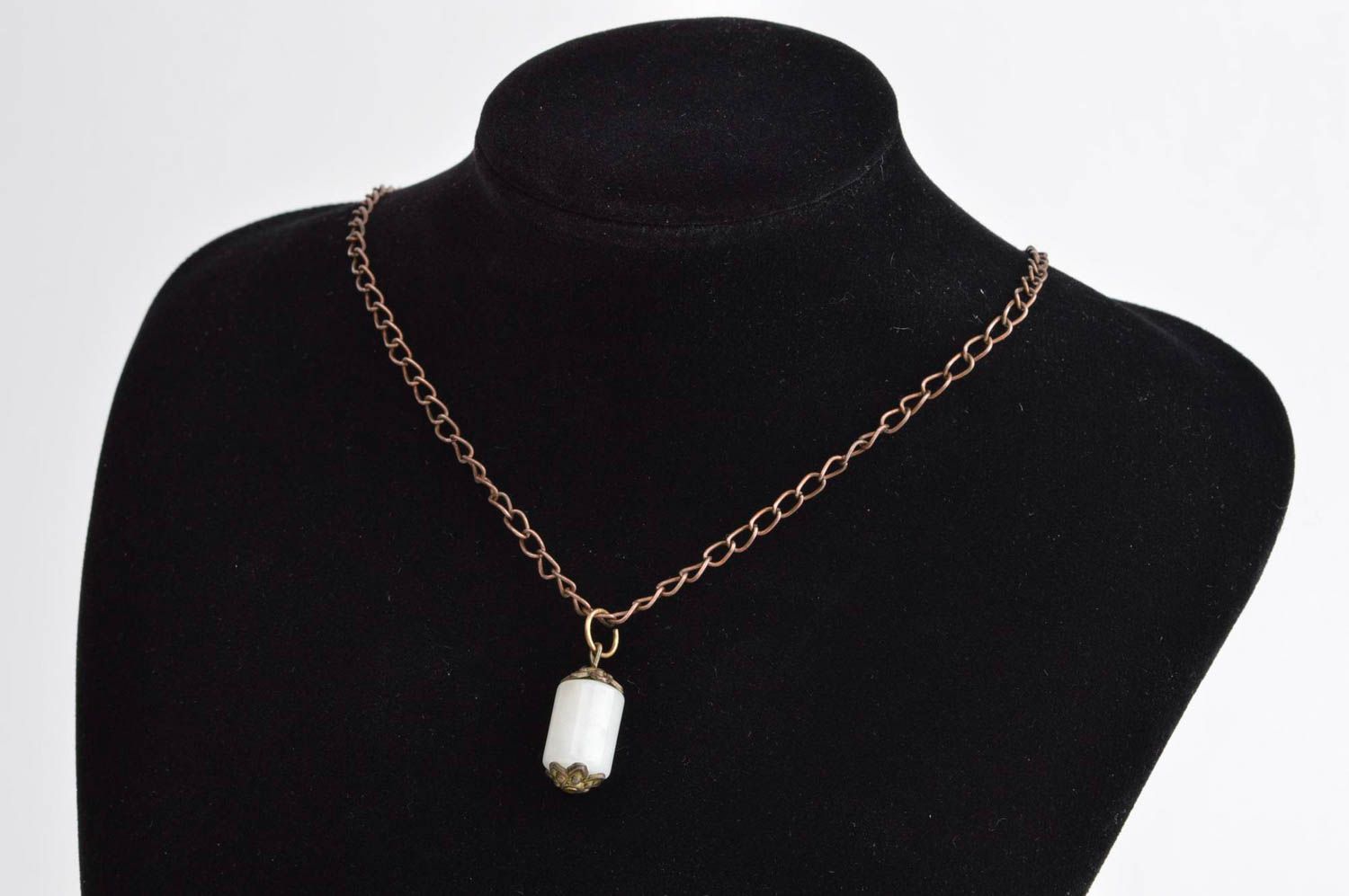Handmade jewelry copper jewelry female pendant neck accessory gift for girls photo 1