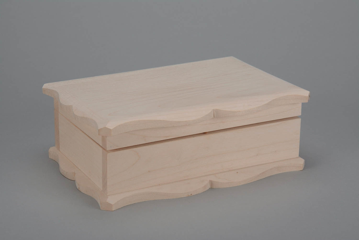 Wooden blank box for creative work photo 2