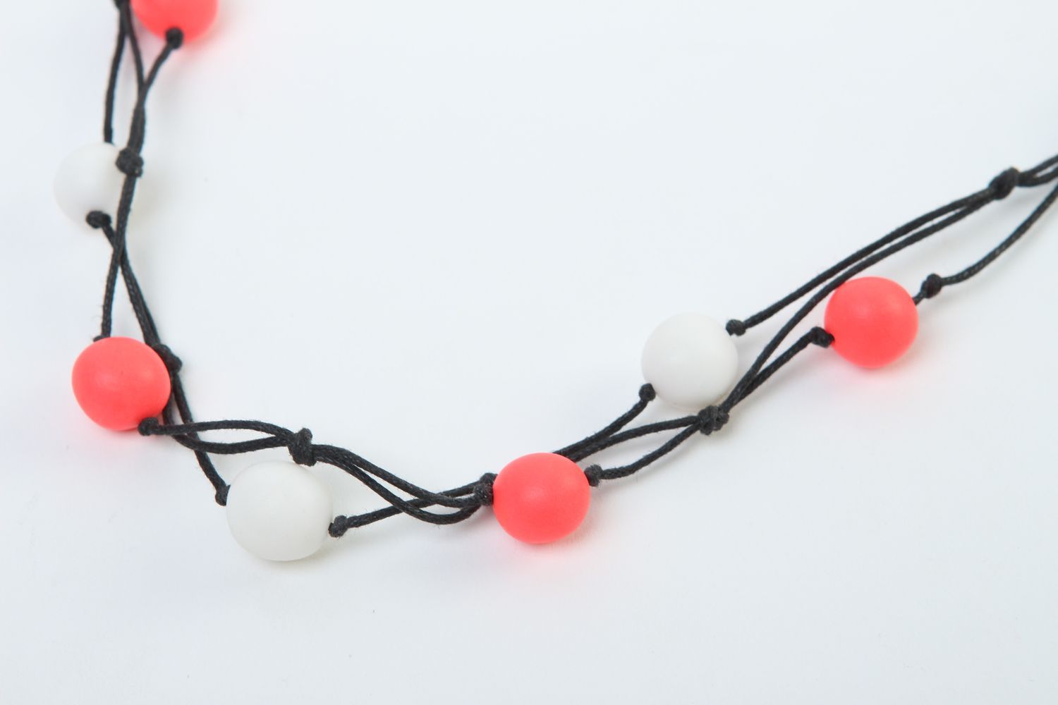 Schmuck handgemacht Halskette für Frauen Polymer Clay Schmuck exklusiv lakonisch foto 4