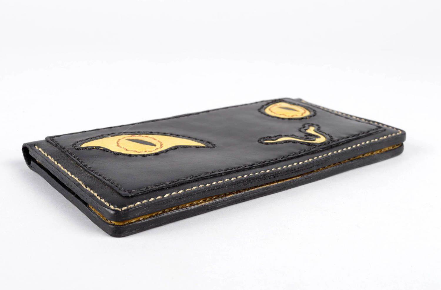 Handmade Geldbörse Portmonee Geschenk für Frauen Portemonnaie aus Leder groß foto 4