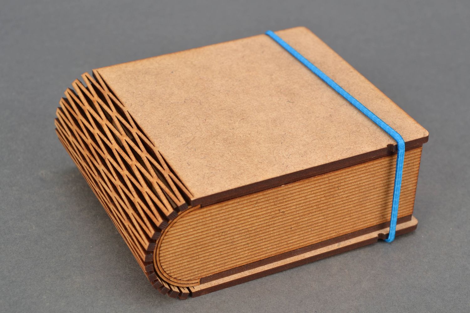 Plywood book shaped blank box for decoupage photo 1