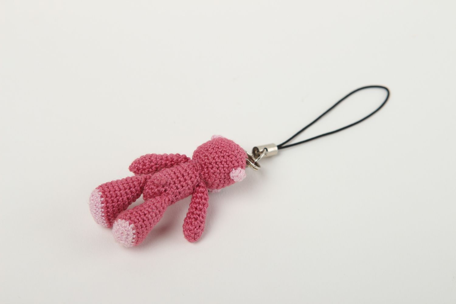 Handmade stylish cute keychain crocheted designer keychain beautiful toy photo 4