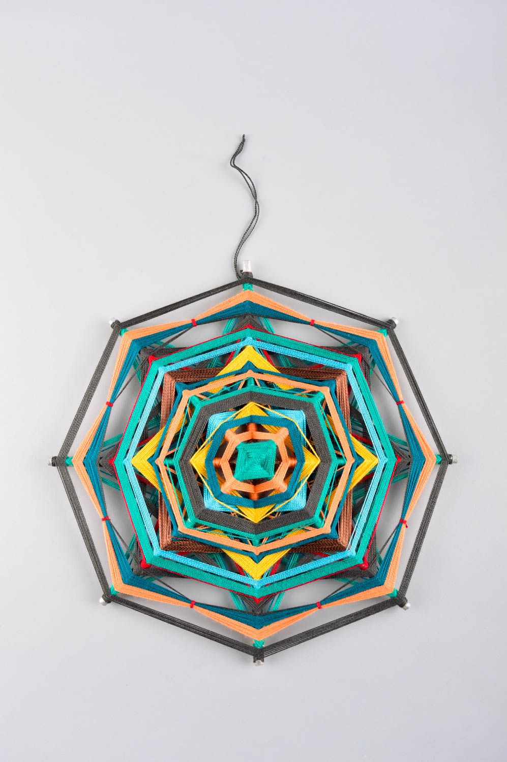 Handmade bunter Deko Anhänger Wand Schmuck Mandala Anhänger künstlerisch foto 2