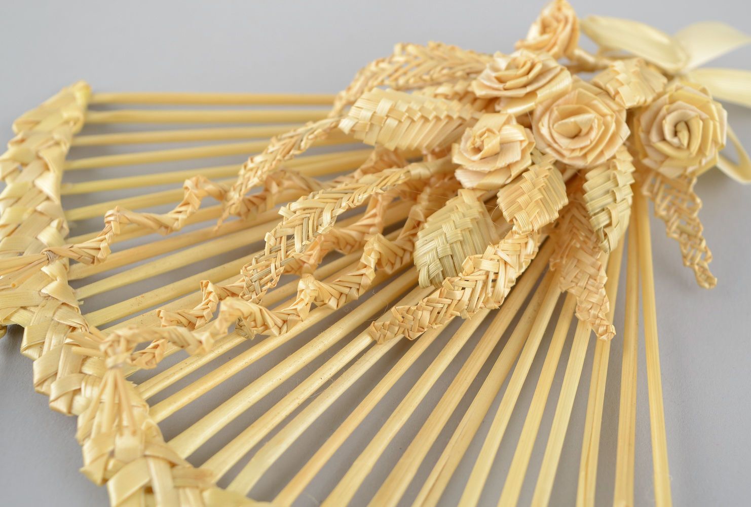 Wall panel made ​​of straw Fan photo 1