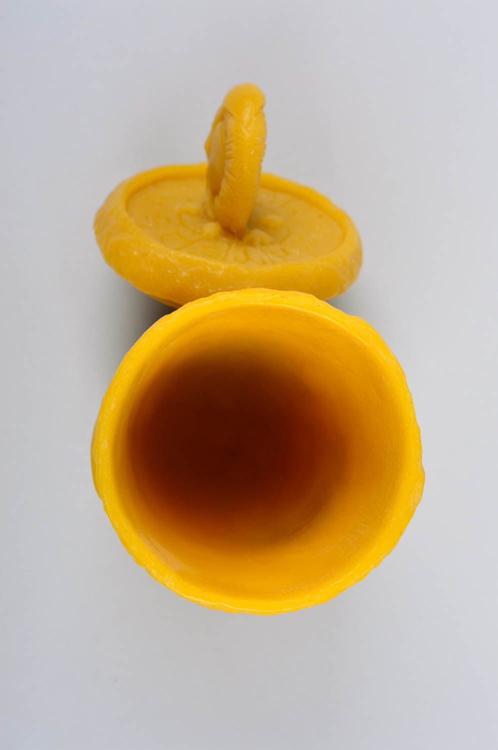 Verre fait main Gobelet original Vaisselle design cire d'abeille Taureau photo 5