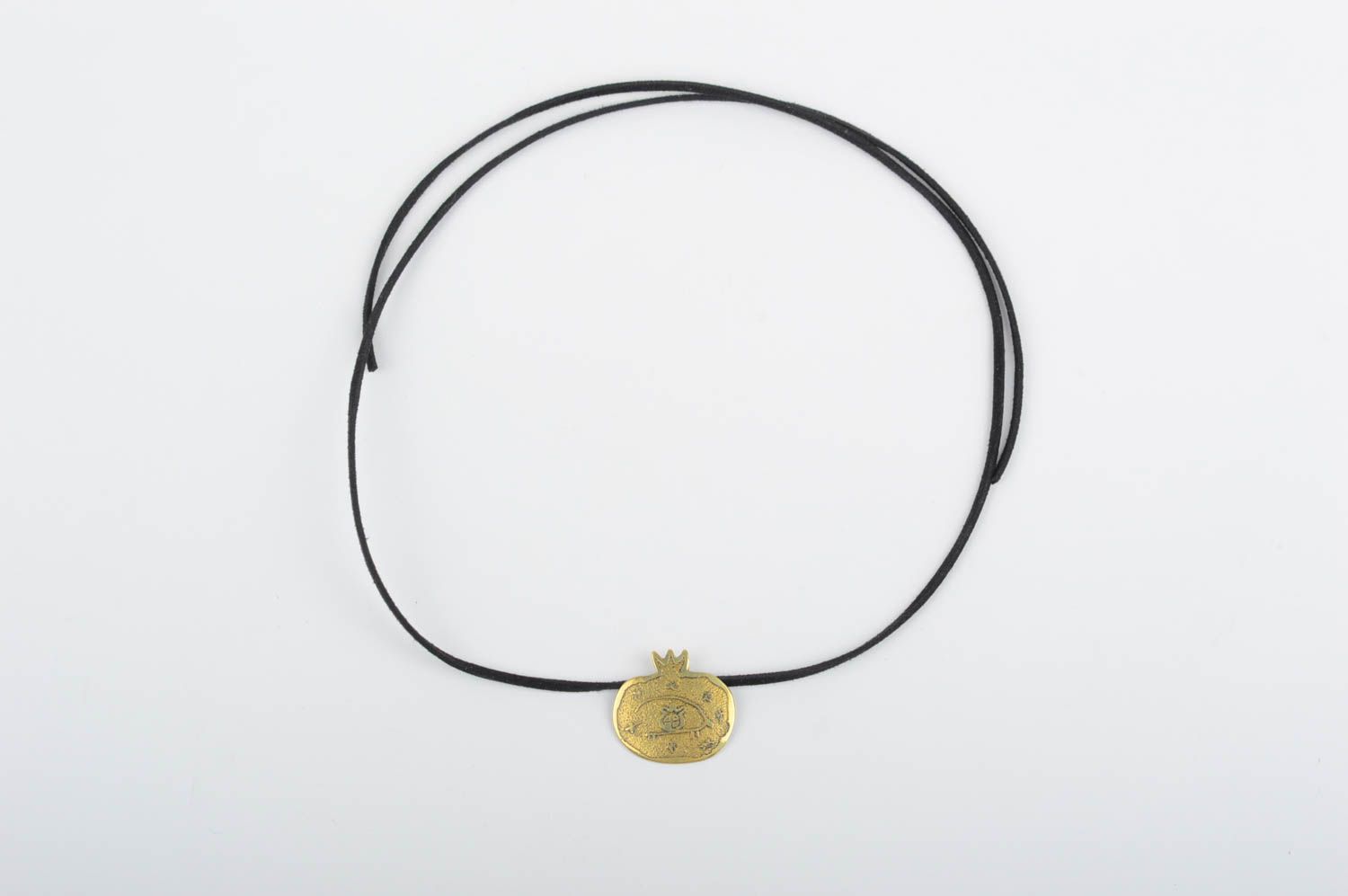 Handmade metal designer jewelry unusual feminine pendant cute accessory photo 2