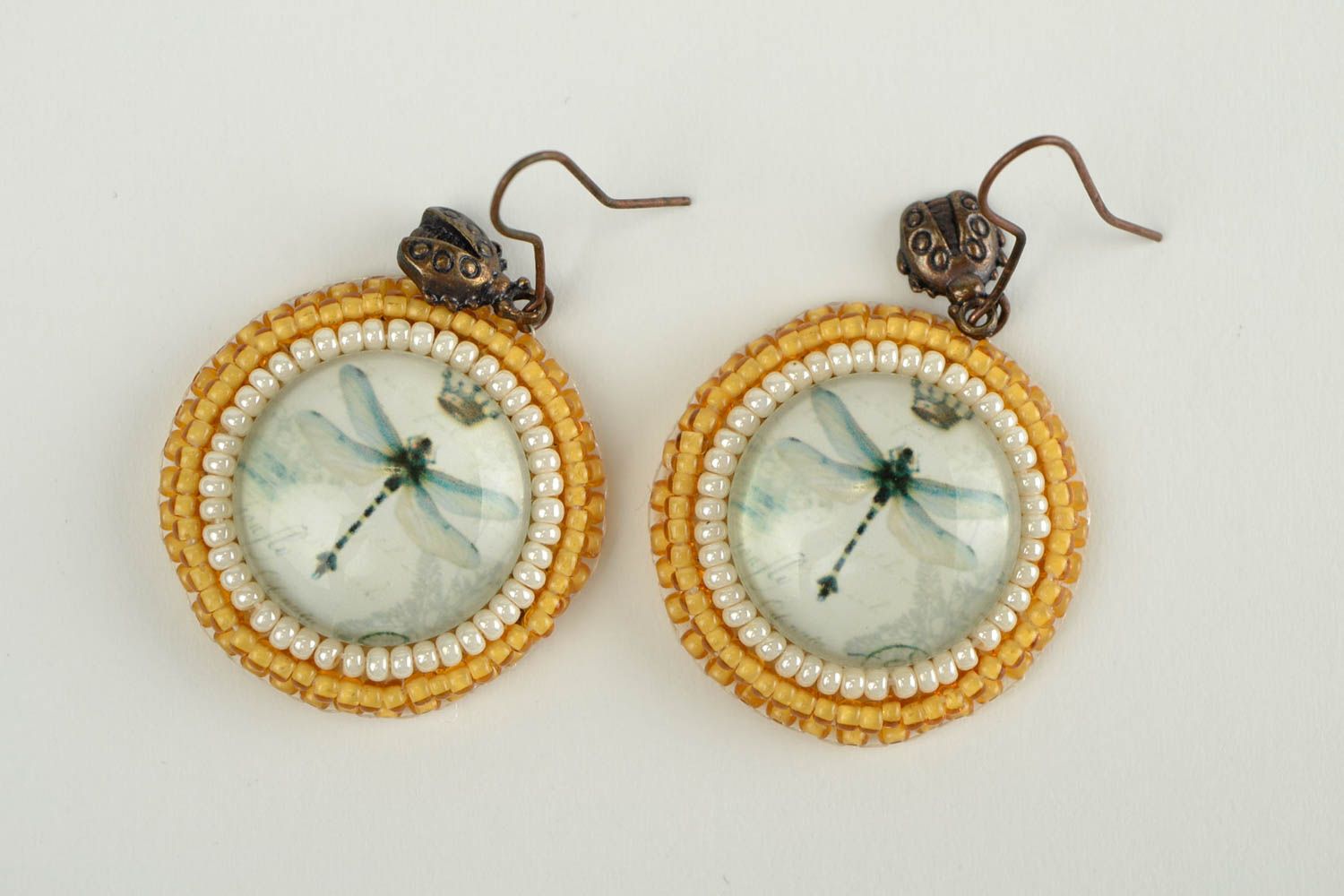 Long earrings with charms handmade earrings unusual earrings fashion jewelry photo 2
