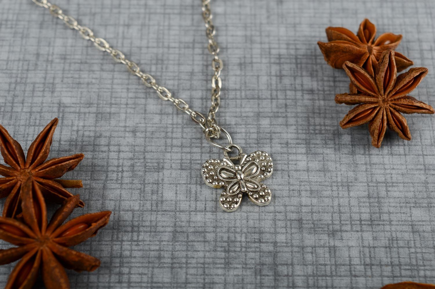 Beautiful pendant handmade metal pendant butterfly pendant metal jewelry for gir photo 5