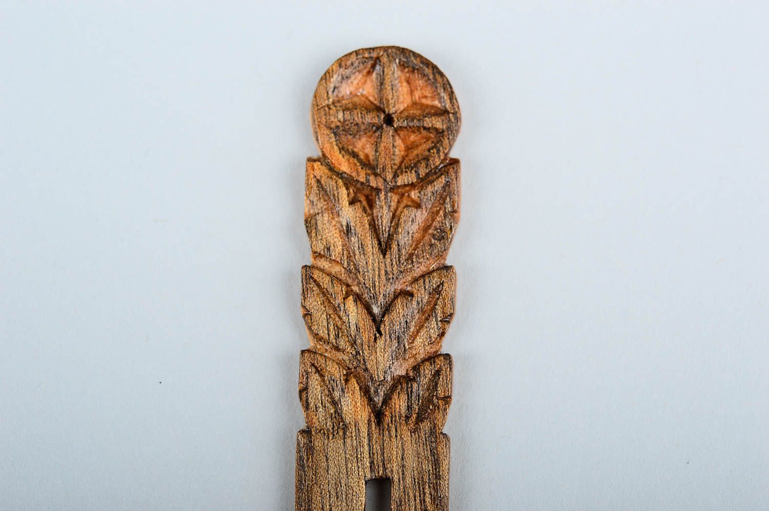 Handmade designer wooden stick beautiful hair accessory elegant stick for hair photo 4