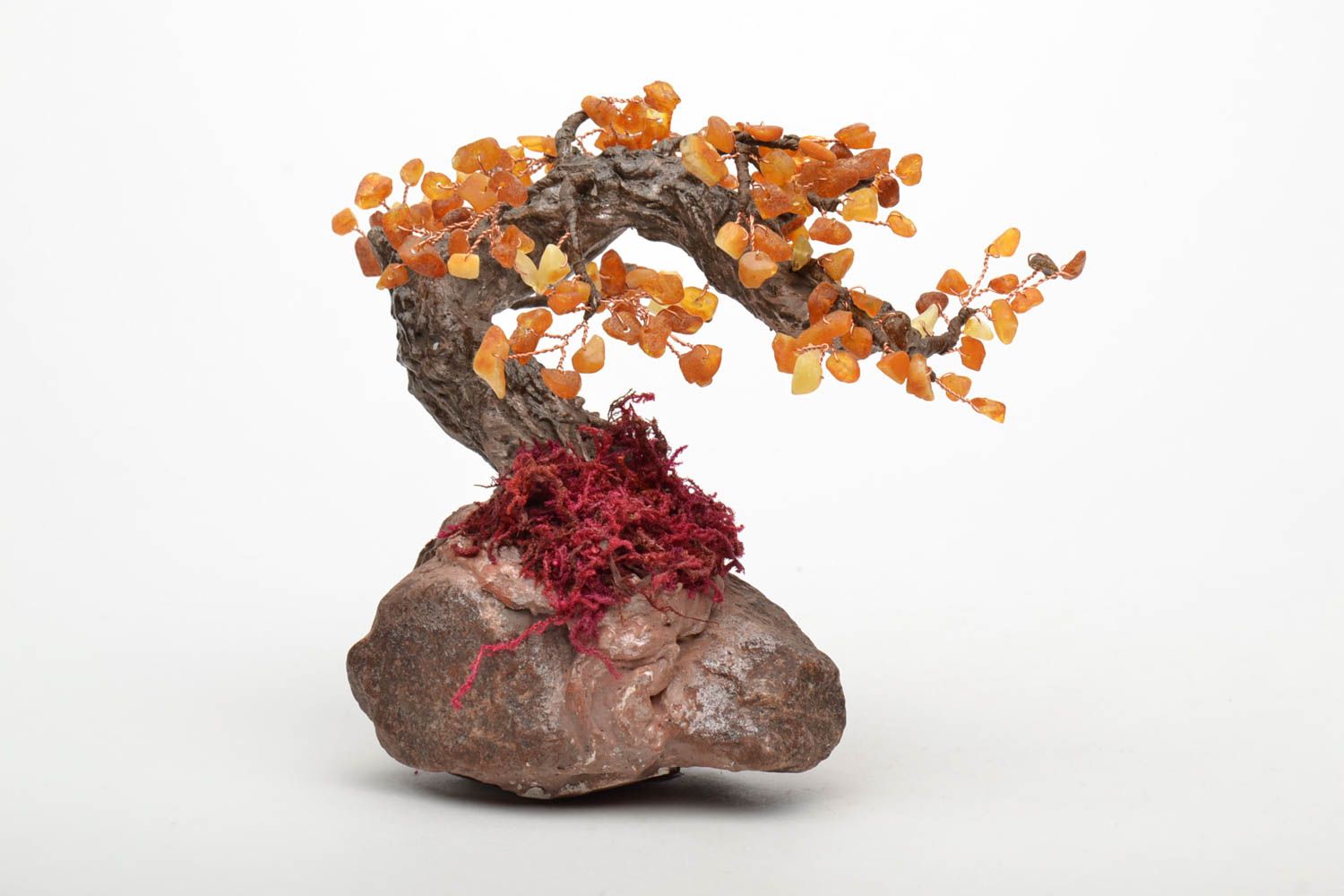 Decorative bonsai tree with amber photo 3