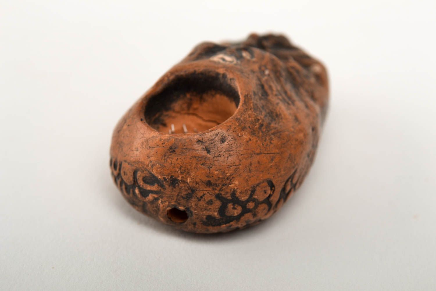 Keramik Handarbeit Rauch Zubehör kleine Pfeife Geschenk aus Ton ausgefallen foto 5