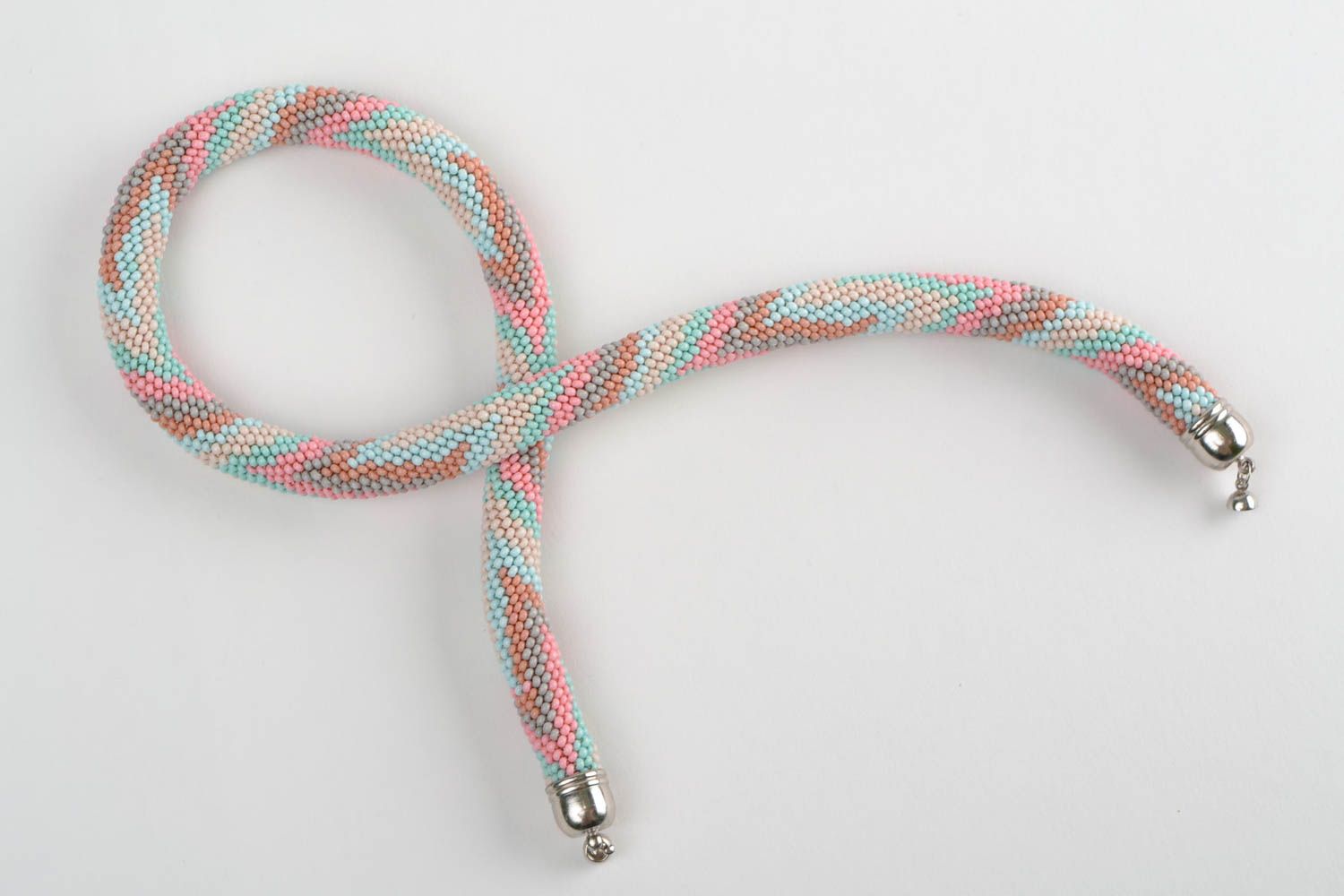 Beautiful handmade designer beaded cord necklace for women photo 2