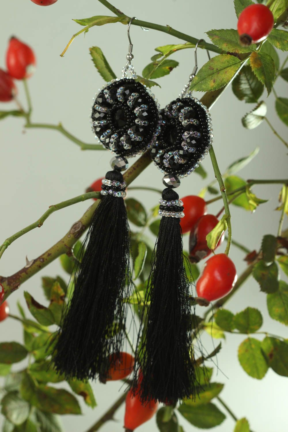 Handmade Damen Ohrringe Designer Schmuck Accessoires für Frauen lange Ohrringe foto 1