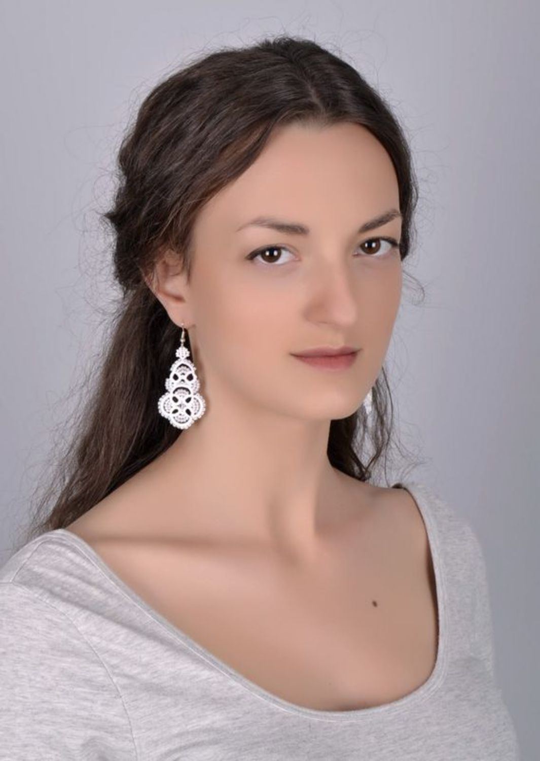 Lace earrings photo 5