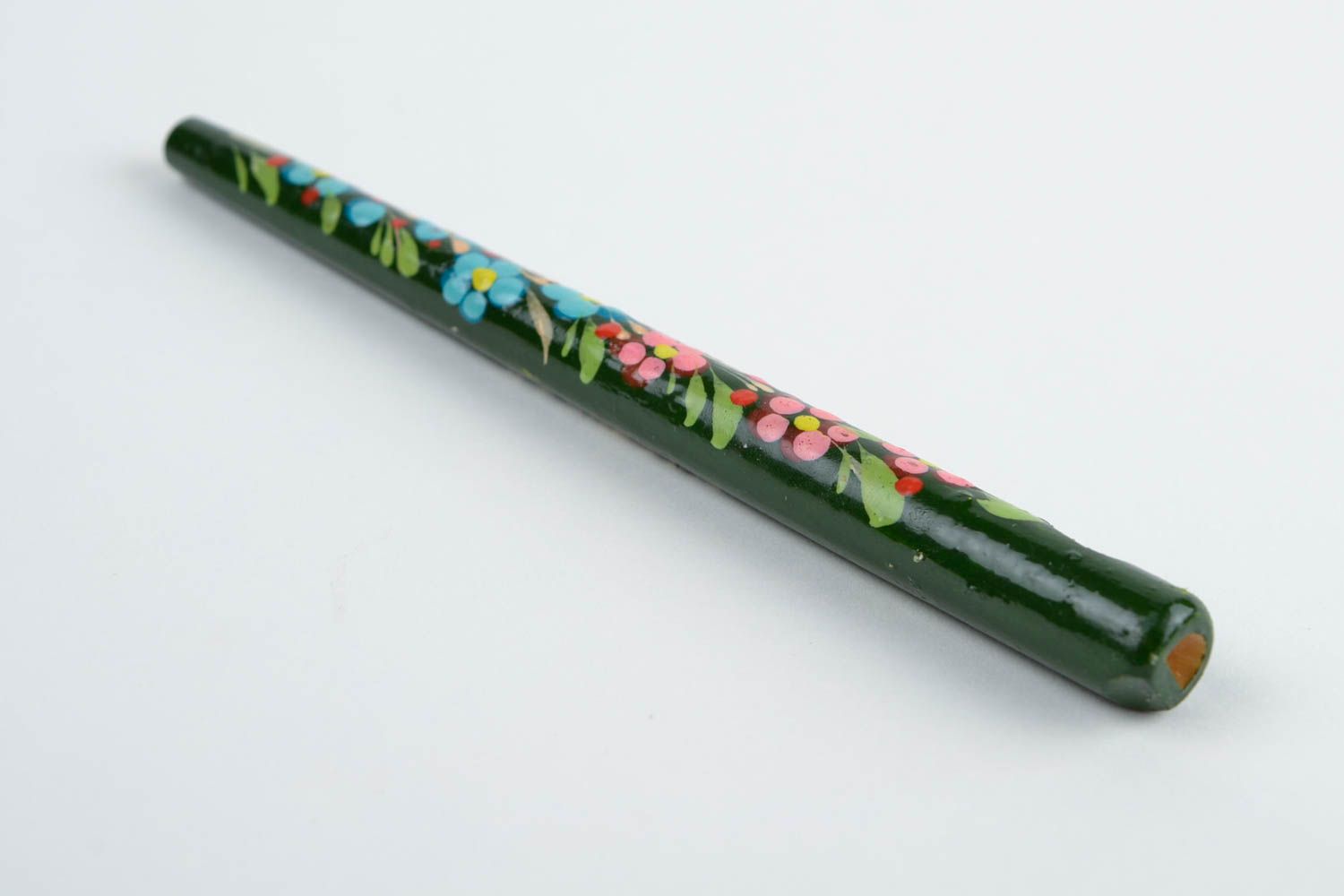 Wooden pen handmade pen unusual whistle decorative souvenir painted pen photo 5