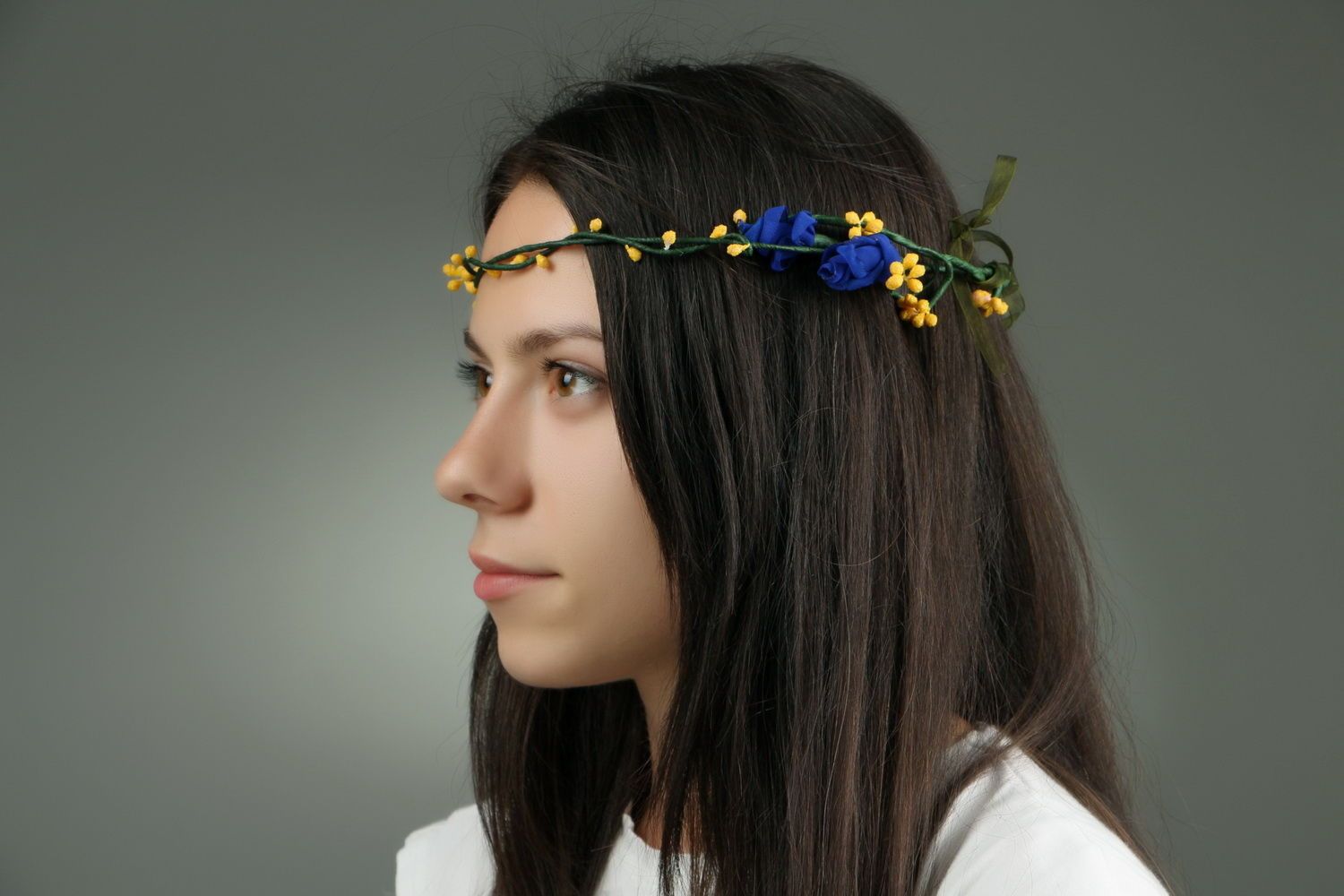 Headband, head wreath made from flowers photo 4