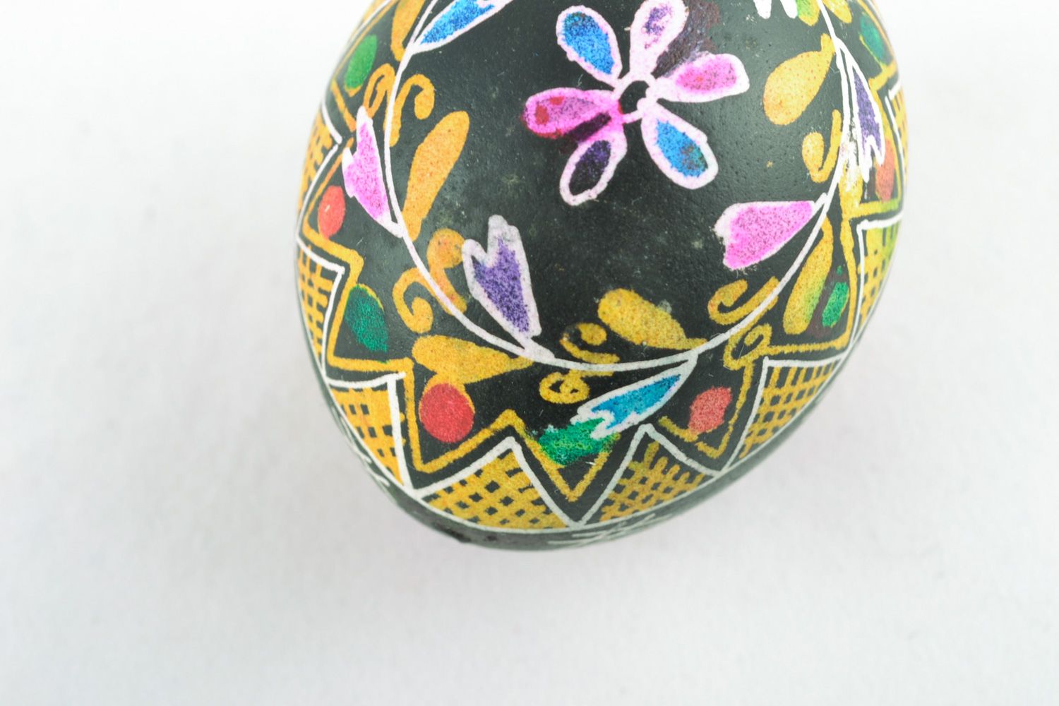 Interesting handmade painted Easter egg for gift photo 4