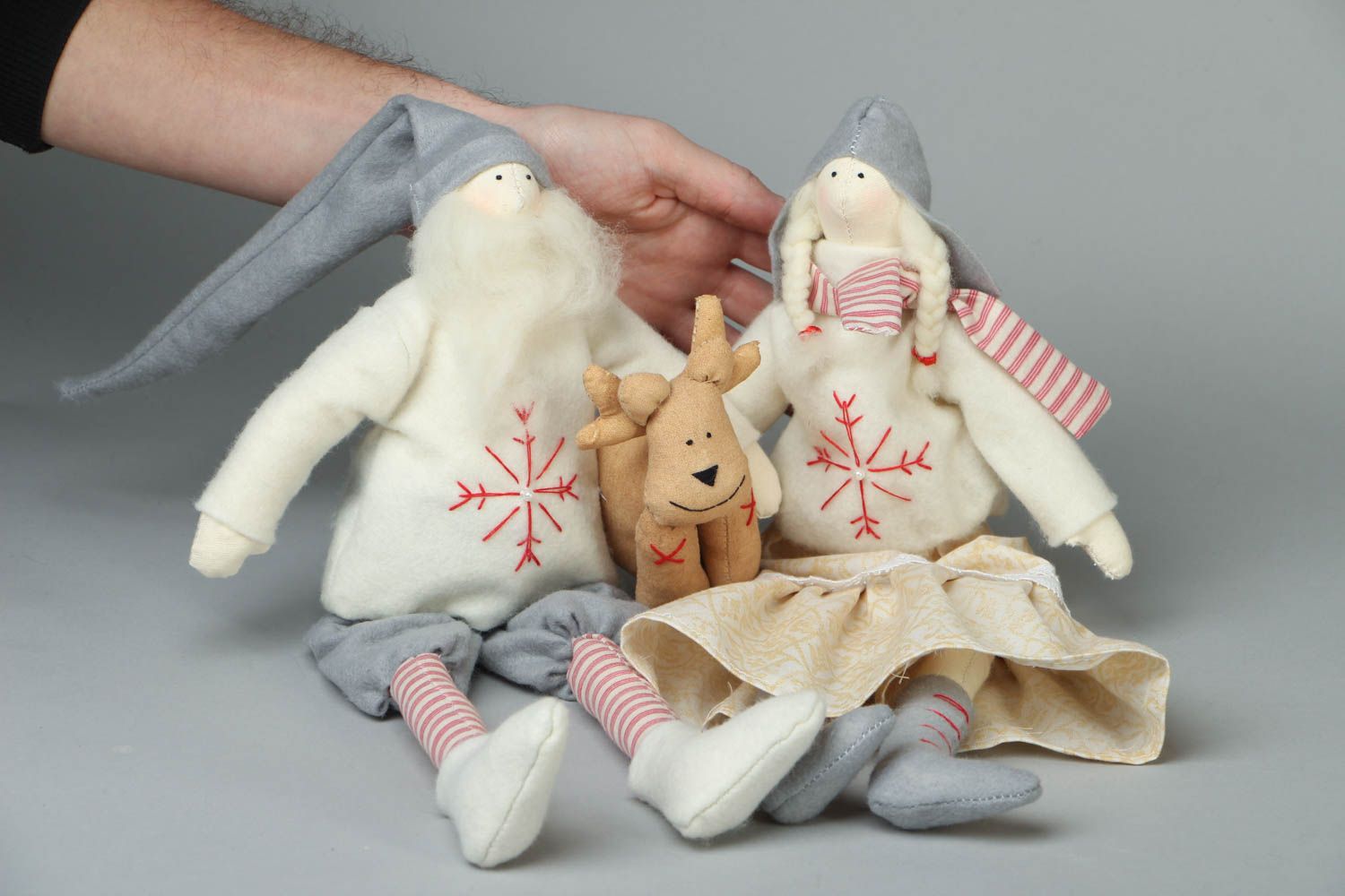 Puppen für Interieur Weihnachtspaar   foto 4