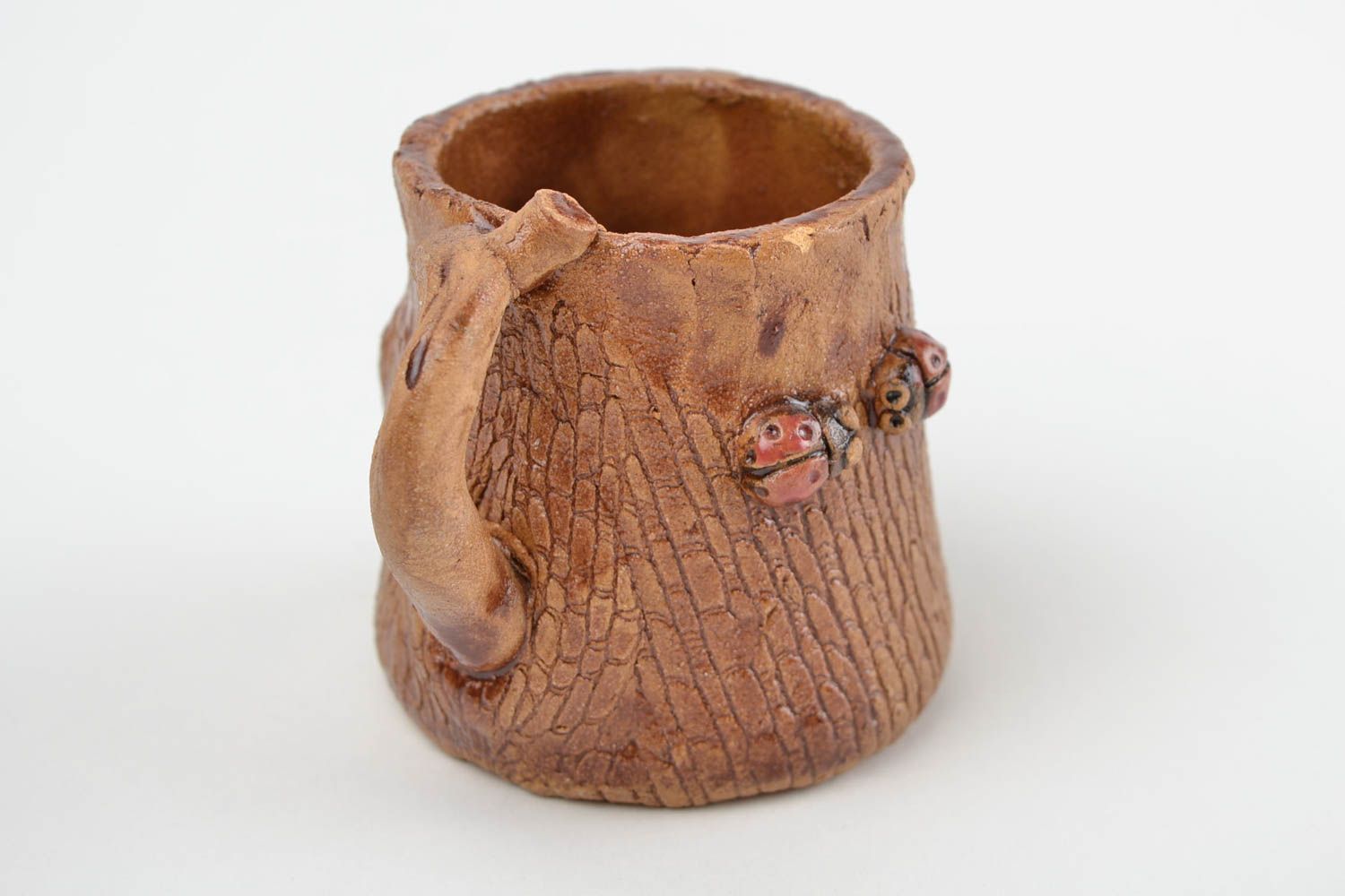 Taza de cafe hecha a mano de arcilla artículo de cerámica menaje de cocina  foto 5