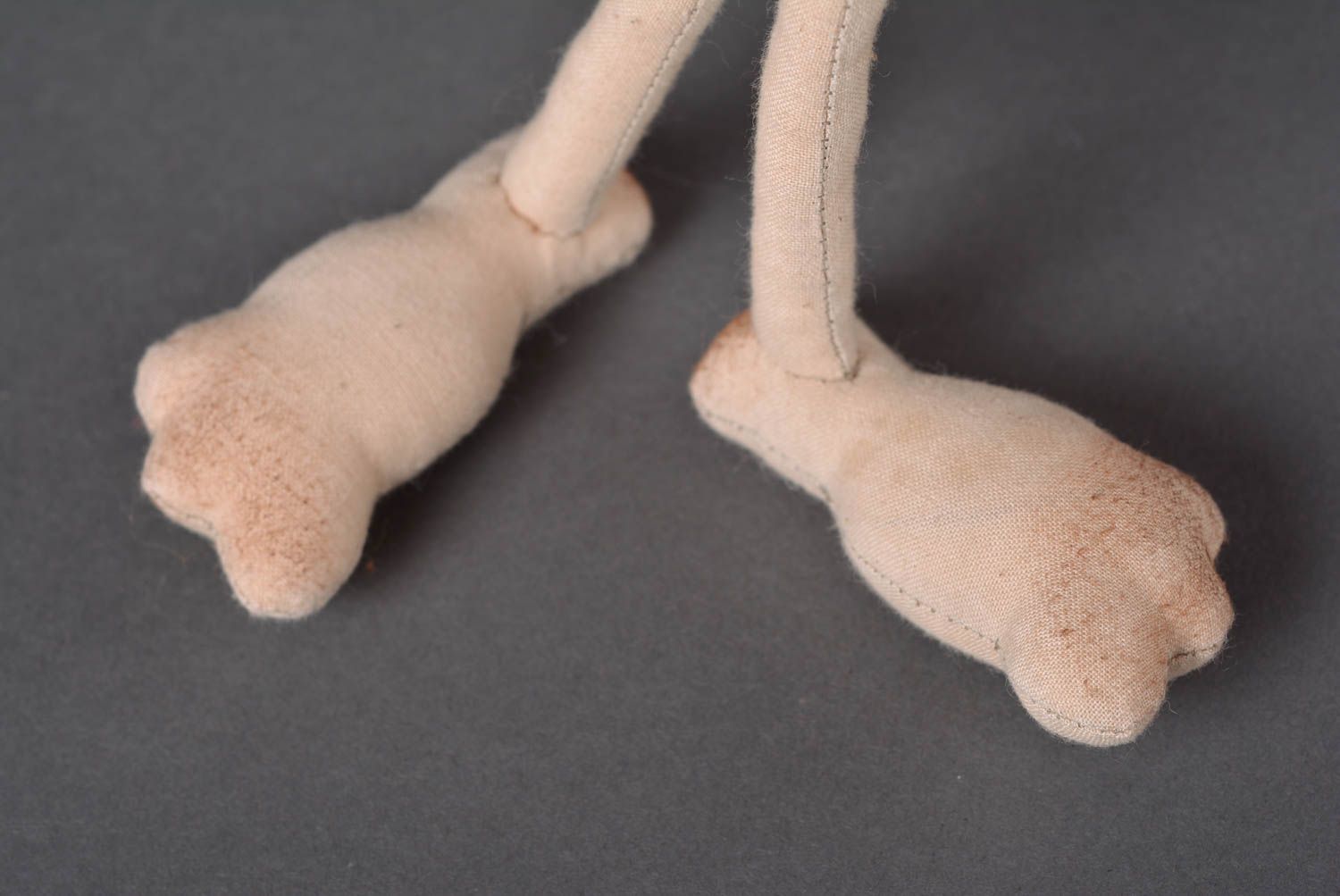 Handmade Kuscheltier Affe im rosa Kleid Stoff Spielzeug Geschenk für Kinder  foto 5