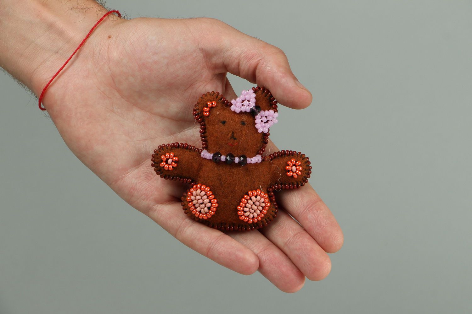 Brinquedo macio feito de feltro Urso foto 4
