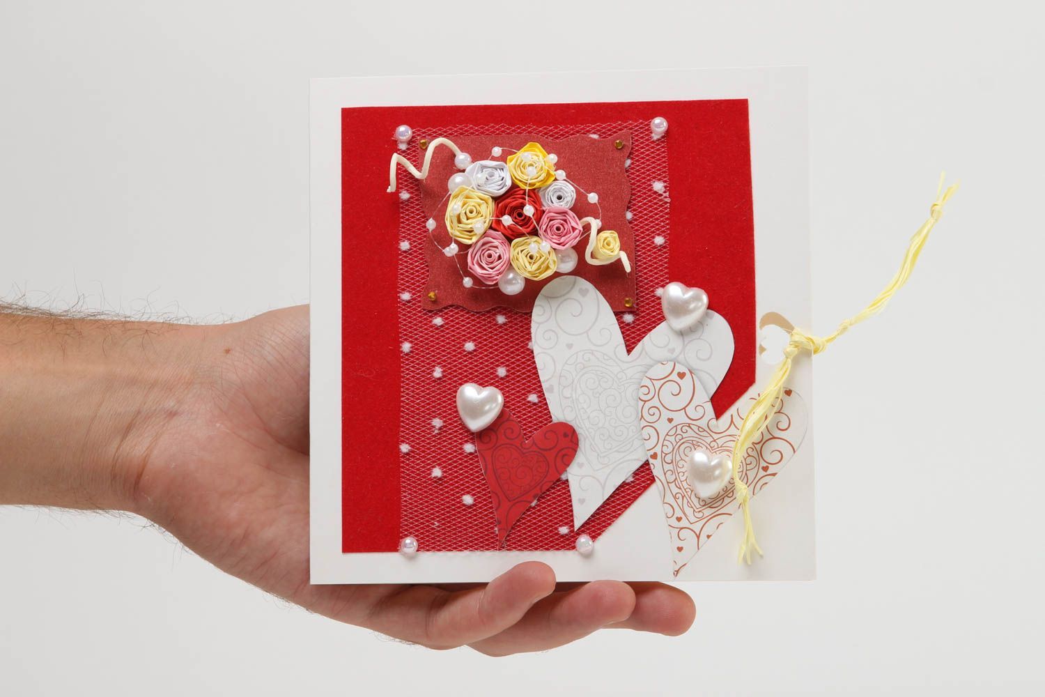 Beautiful handmade greeting card scrapbook card design quilling card ideas photo 5