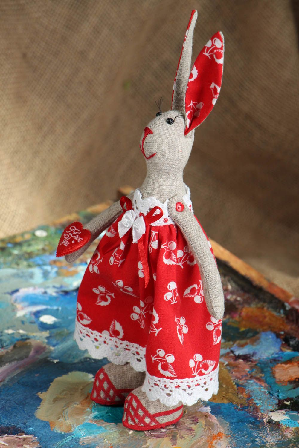 Soft toy Hare photo 5