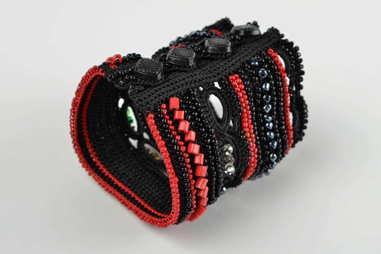 Bracelet crochet Bijoux fait main Accessoire bijou design Cadeau femme photo 2